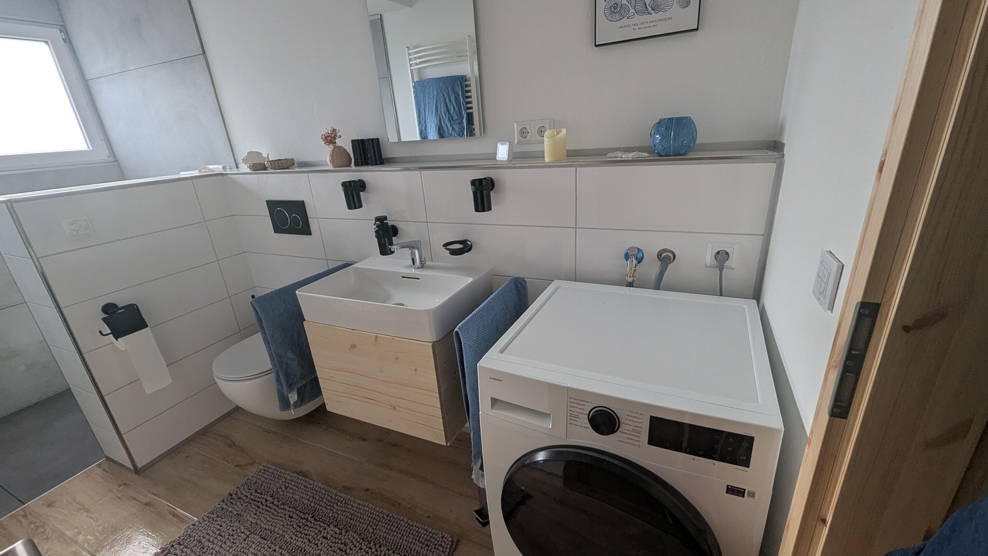 Badezimmer unserer Ferienwohnung in Weiler-Simmerberg